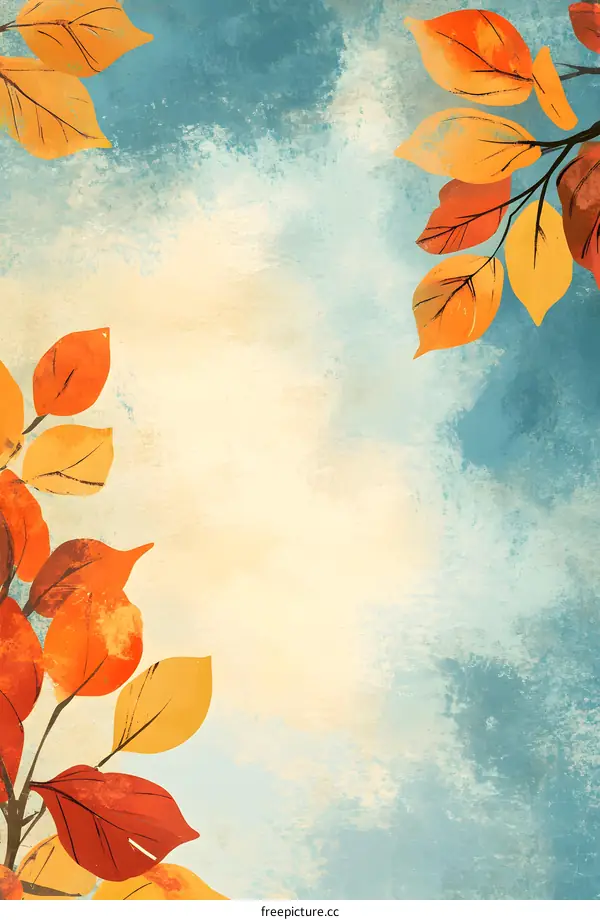 Autumn Leaves Background Illustration