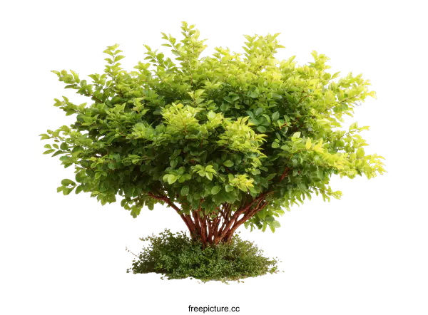 [Transparent Background PNG]Green Bush Isolated on White Background