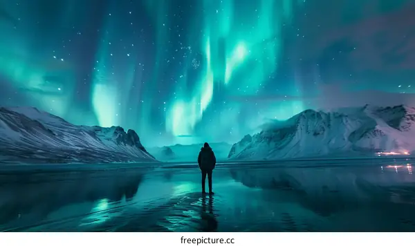 Aurora borealis landscape photography