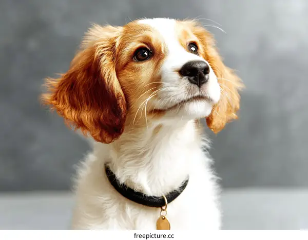 Adorable Puppy with a Focused Gaze