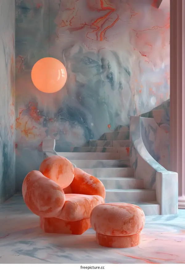 Modern Interior Design with Abstract Wall Art