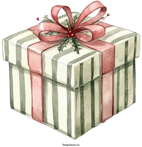 [Transparent Background PNG]Christmas Gift Box Illustration