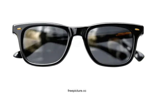 [Transparent Background PNG]Classic Black Sunglasses Front View