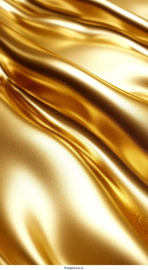 Golden Silk Fabric Texture Background Illustration