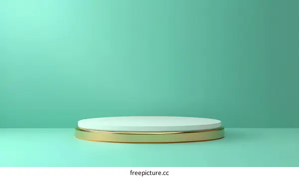 Minimalist Geometric Display Podium