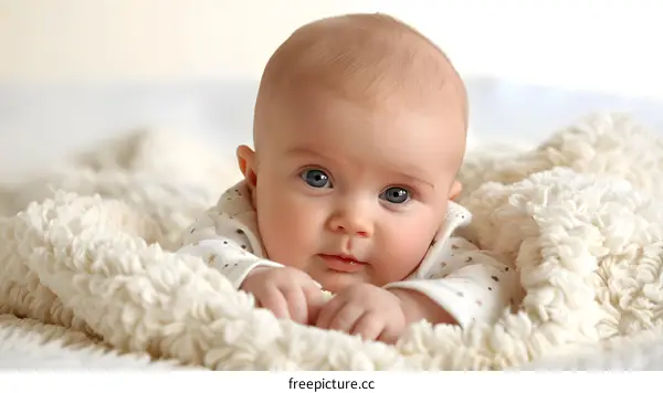 Portrait of a cute baby