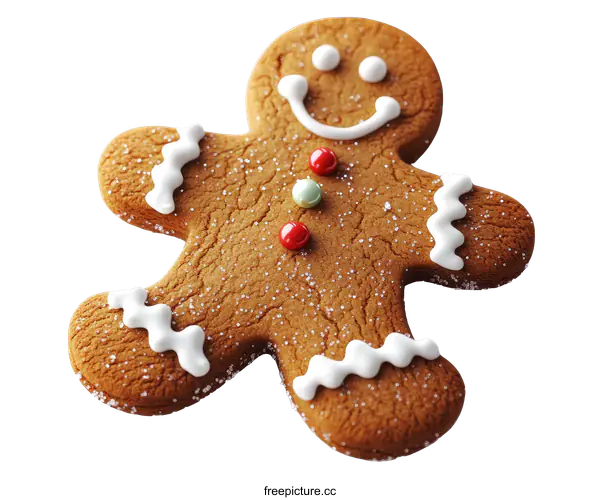 [Transparent Background PNG]Delicious Christmas Gingerbread Man Cookie Decoration