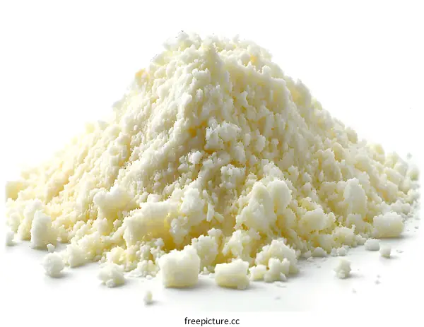 A pile of white powder