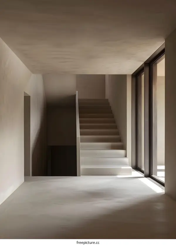 Modern Minimalist Interior Design Staircase Hallway