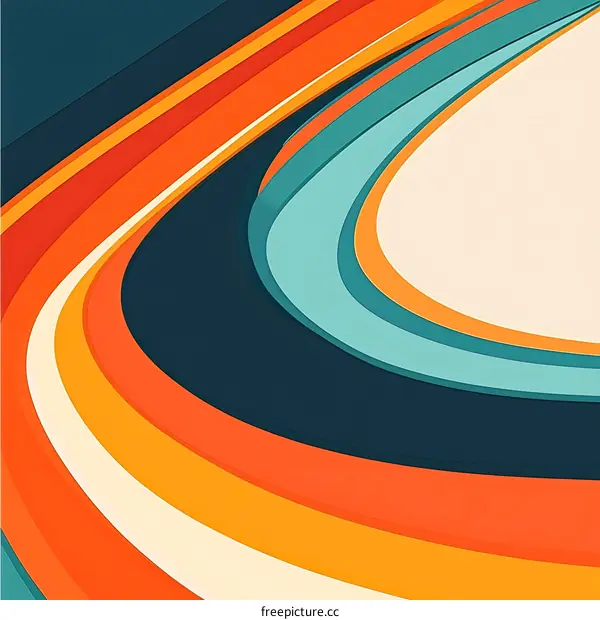 Abstract Curved Lines Background Design