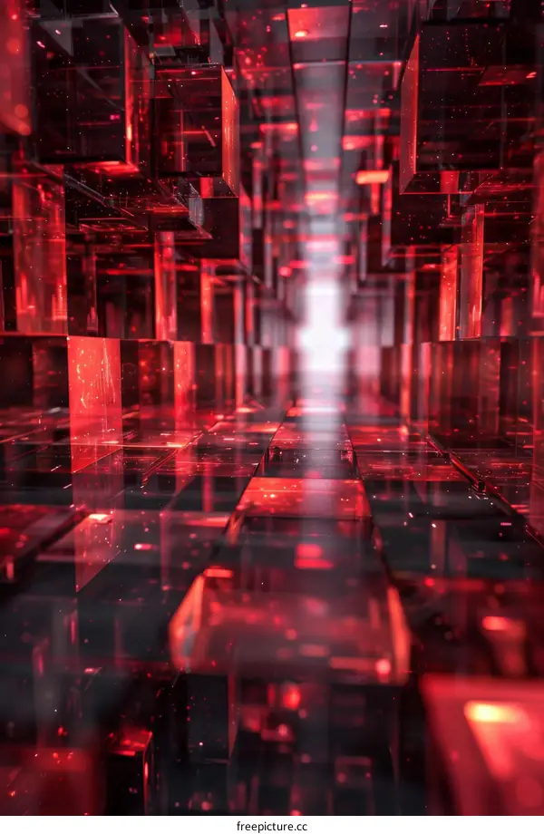 Red crystal tunnel