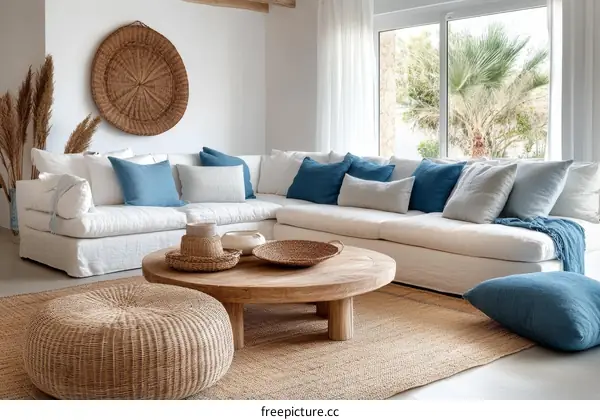 Modern Coastal Living Room Decor