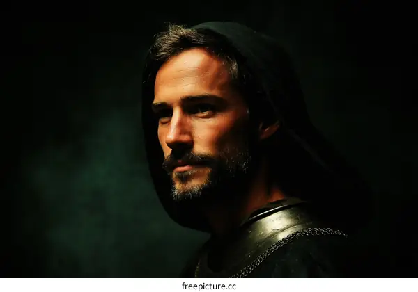 Mysterious Medieval Man Portrait