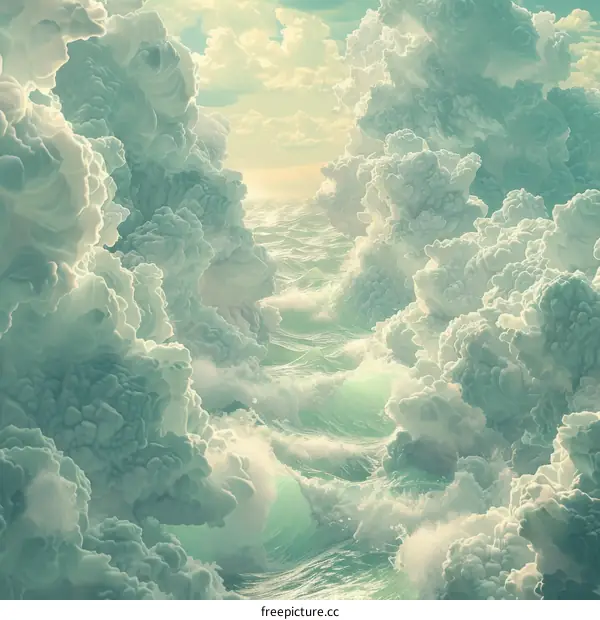 Storm Clouds over the Ocean