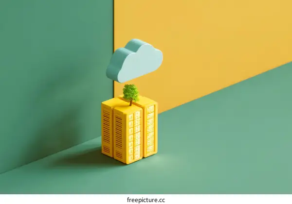 Cloud Computing Infrastructure Illustration