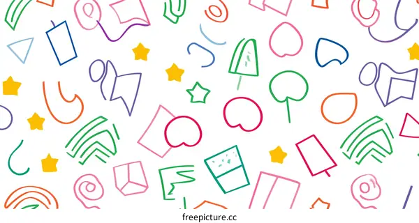 Abstract Colorful Geometric Pattern Design