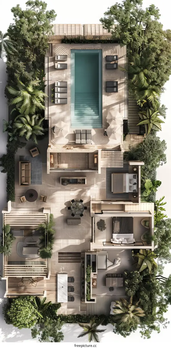 Luxury Villa in Tropical Rainforest with Private Pool