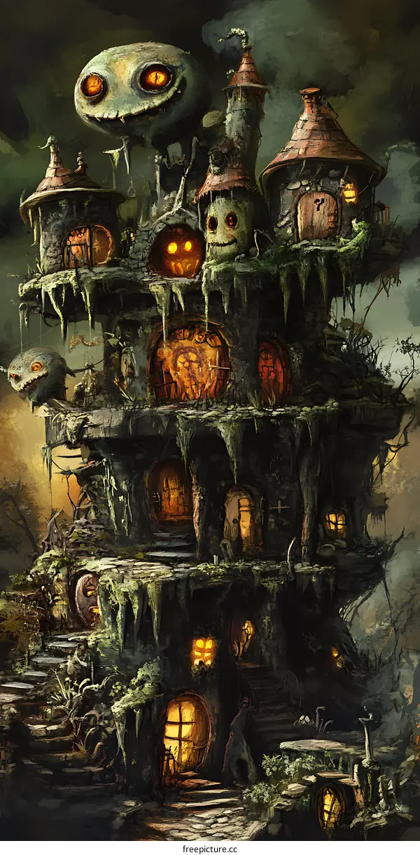 Creepy Fantasy Forest House