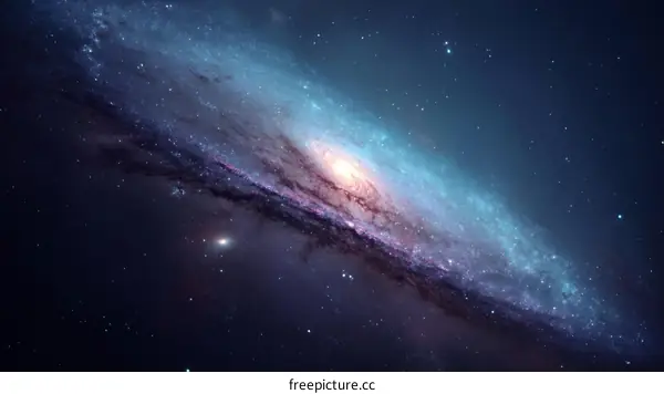 Stunning Spiral Galaxy in the Cosmic Depth