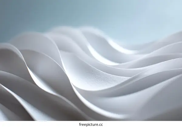 Abstract White Wave Forms