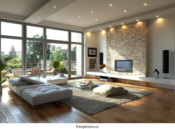 Contemporary Modern Minimalist Living Room