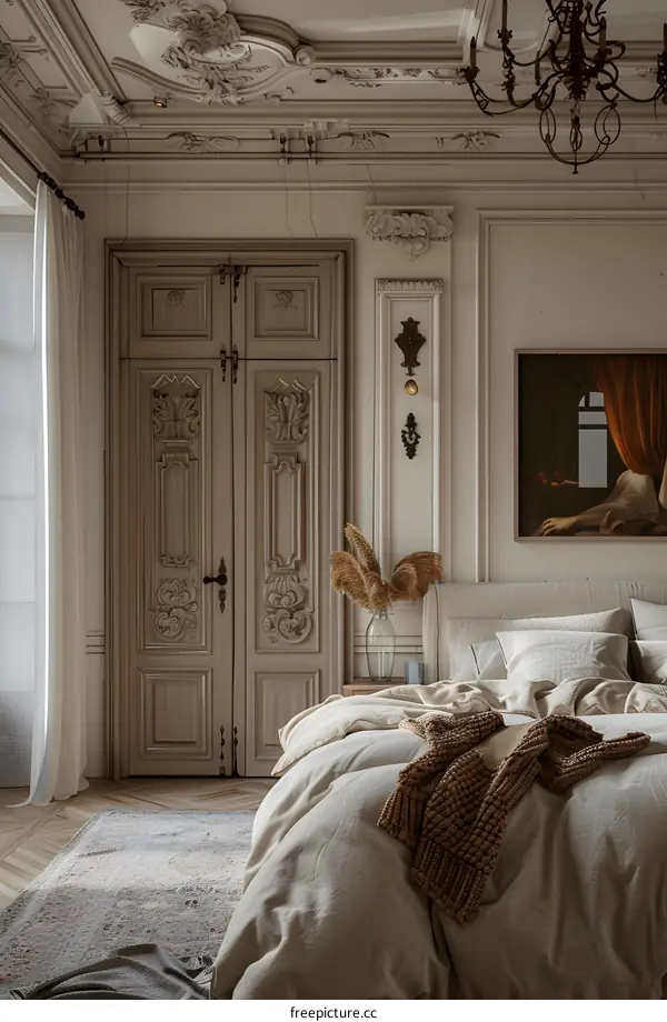 European-style retro bedroom