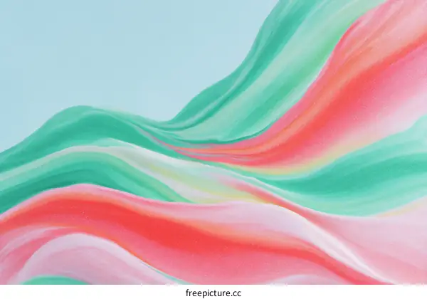 Abstract Colorful Flowing Fabric Design