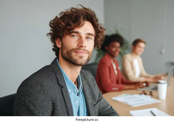 Business Meeting Portrait of Diverse Group