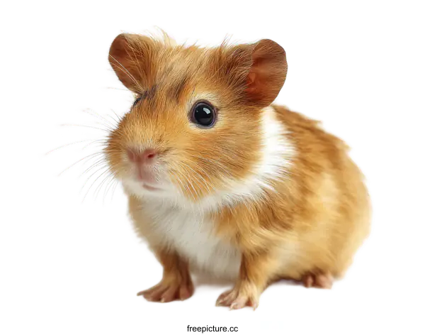 [Transparent Background PNG]Cute Little Guinea Pig Close-up Photo