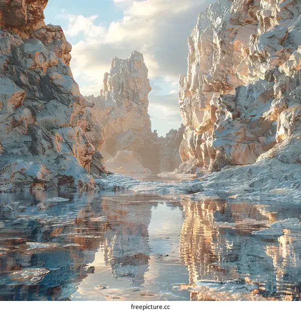 Stunning Mountain Valley Reflection