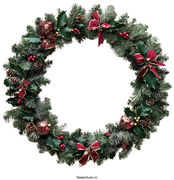 [Transparent Background PNG]Christmas Wreath Decoration Design