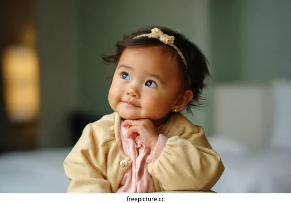 Adorable Baby Girl Portrait