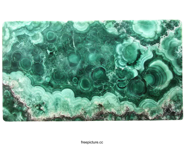 [Transparent Background PNG]Beautiful Green Malachite Slab