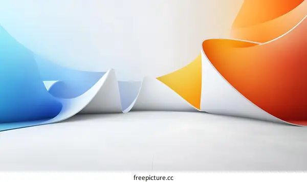 Abstract Colorful Architectural Design Illustration