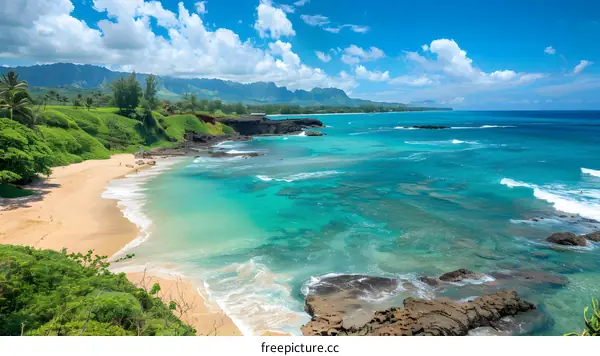 Beautiful Tropical Beach with Turquoise Water