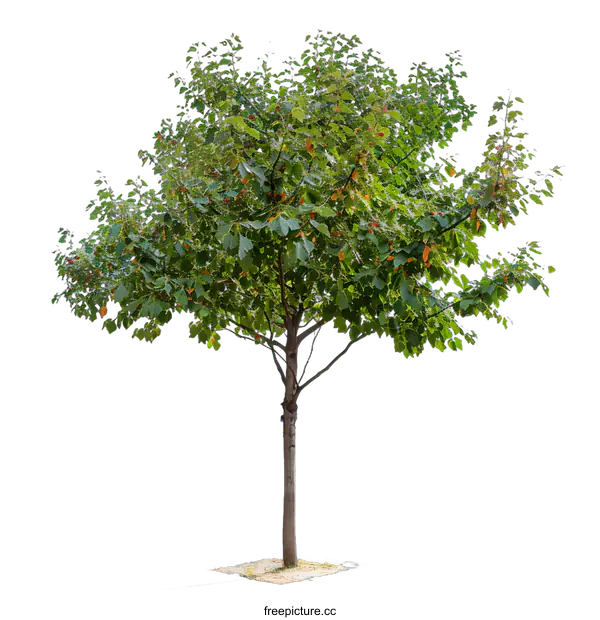 [Transparent Background PNG]Green Tree Isolated On White Background