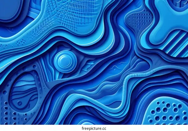 Blue Abstract Illustration