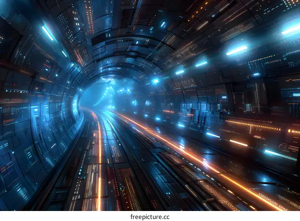 Futuristic Tunnel Speed