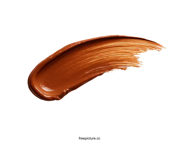 [Transparent Background PNG]Close-up of a Makeup Foundation Stain