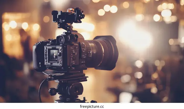 Professional Video Camera Setup for Event Recording