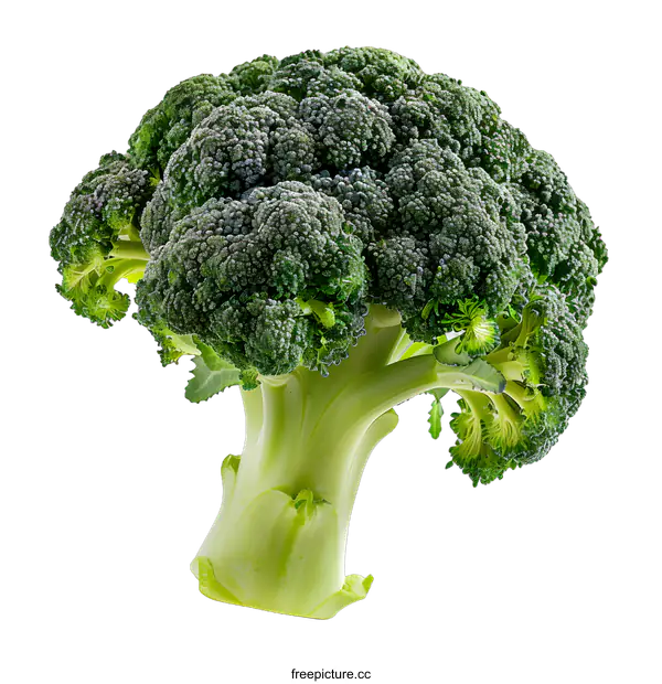 [Transparent Background PNG]Fresh Green Broccoli Isolated On White Background