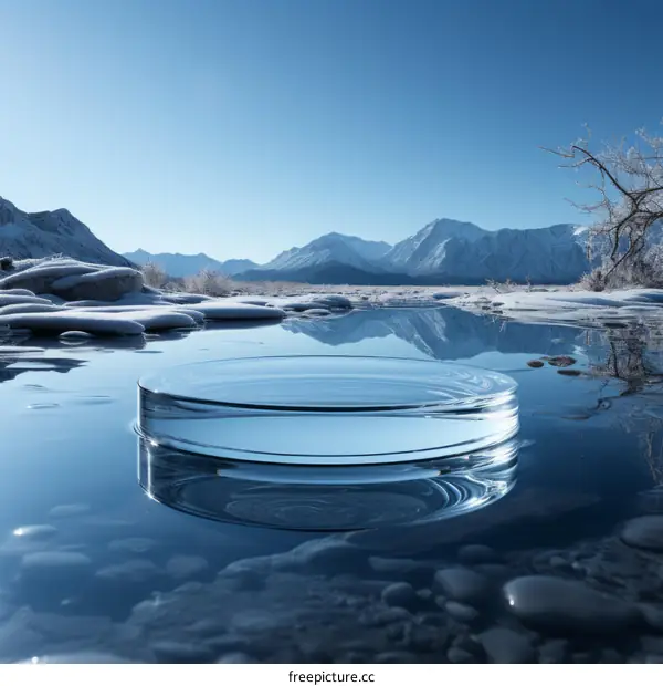 Crystal clear water in the mountains