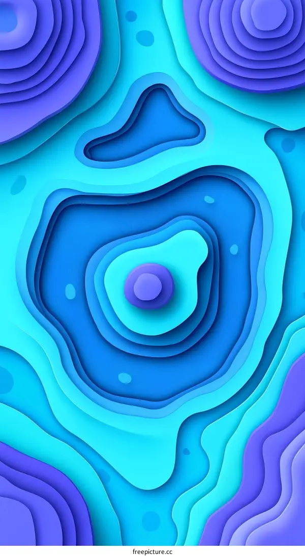 Abstract Paper Cut Colorful Background Design