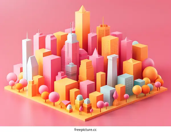 Colorful City Illustration