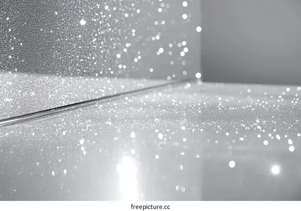 Shiny Silver Glitter Background Texture