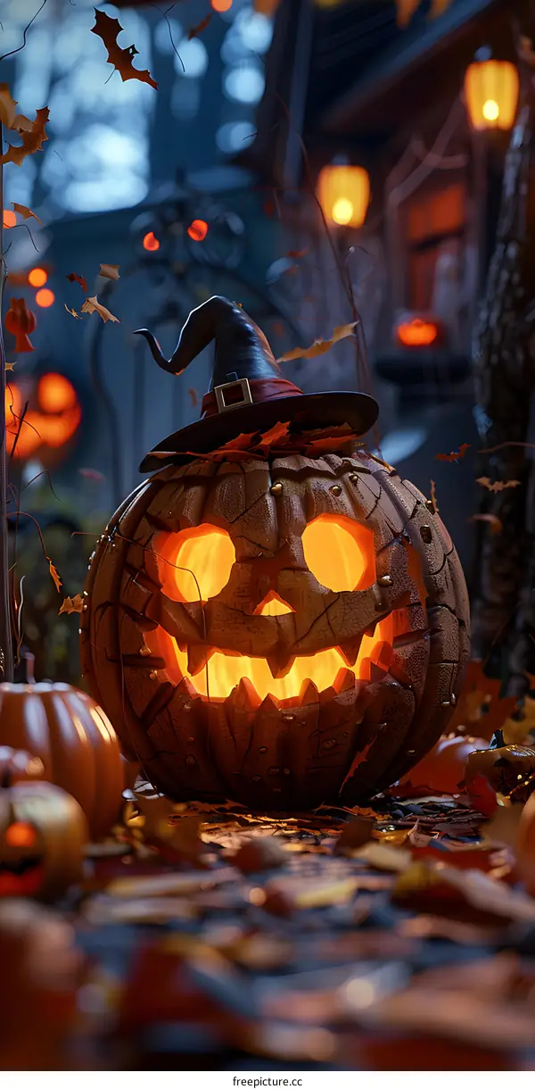 Halloween Pumpkin Lantern