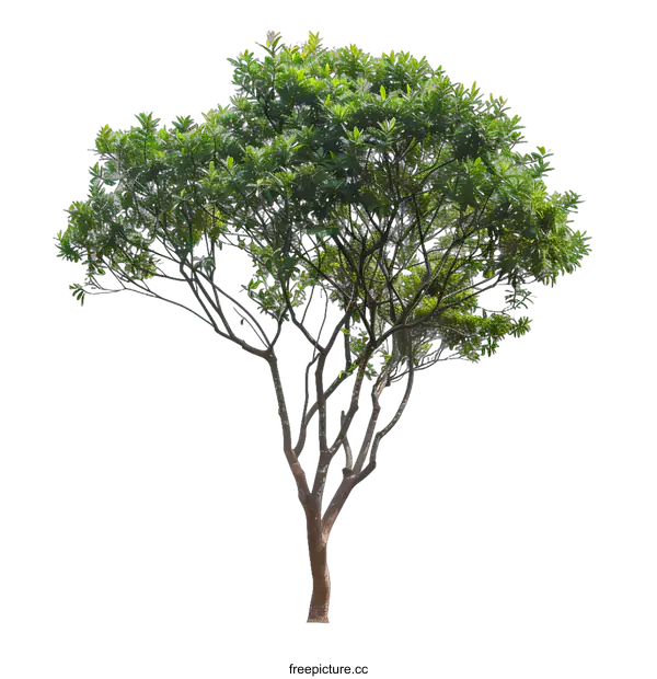 [Transparent Background PNG]Green Tree Isolated On White Background