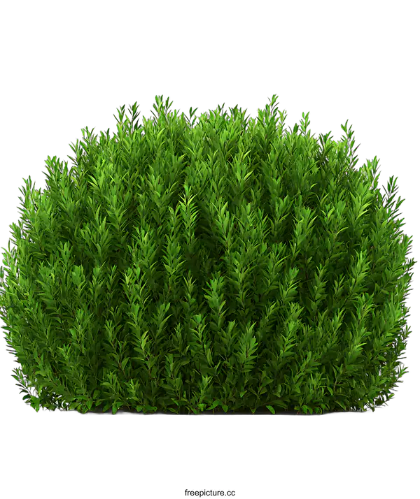 [Transparent Background PNG]Green Bush Isolated on White Background