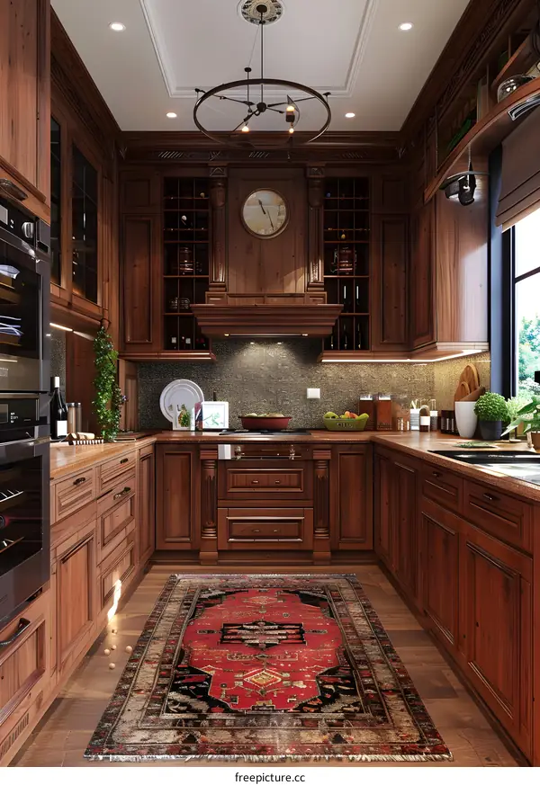 kitchen island range hood cabinets wood luxury home interior design