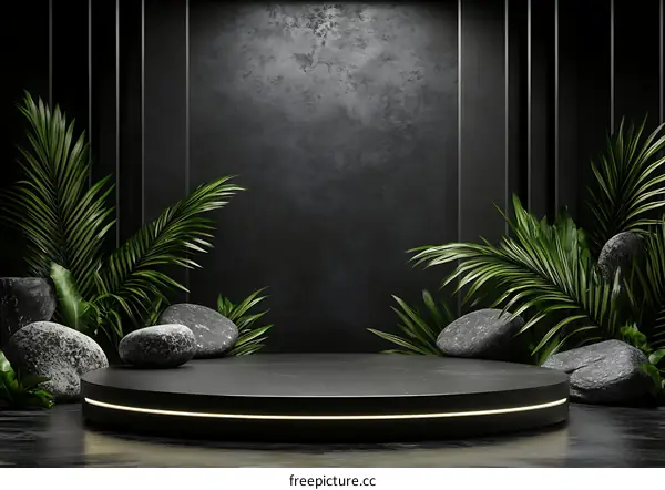 Modern Minimalist Black and Green Product Showcase